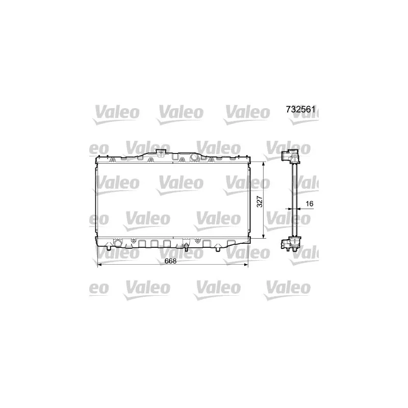 Radiateur, refroidissement du moteur VALEO 732561