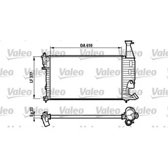Radiateur, refroidissement du moteur VALEO 732563