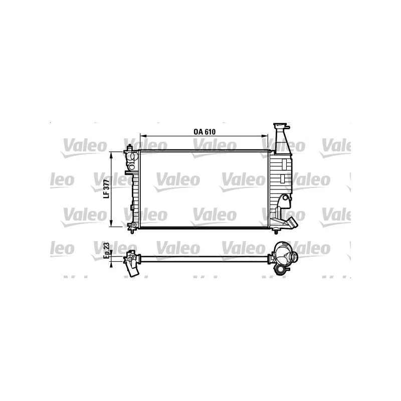 Radiateur, refroidissement du moteur VALEO 732563