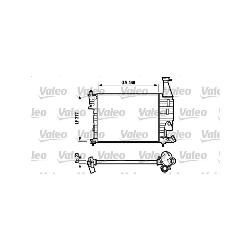Radiateur, refroidissement du moteur VALEO 732564