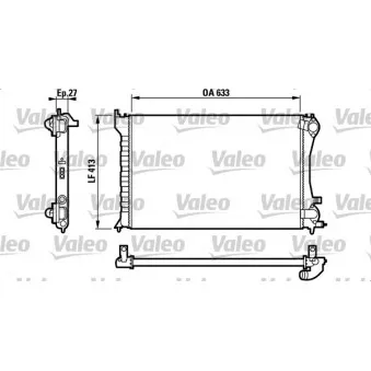 Radiateur, refroidissement du moteur VALEO 732567