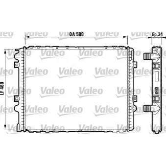 Radiateur, refroidissement du moteur VALEO 732569