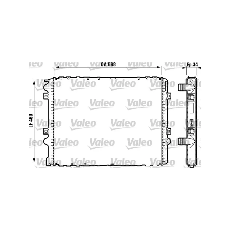 Radiateur, refroidissement du moteur VALEO 732570