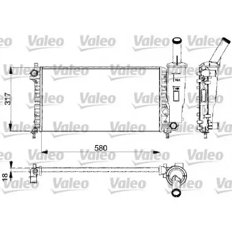 Radiateur, refroidissement du moteur VALEO 732578