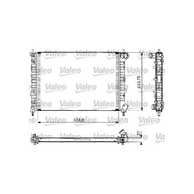 Radiateur, refroidissement du moteur VALEO 732582