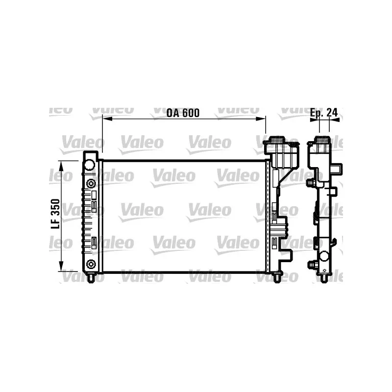 Radiateur, refroidissement du moteur VALEO 732587