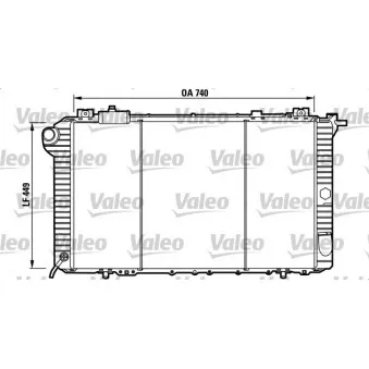 Radiateur, refroidissement du moteur VALEO 732589