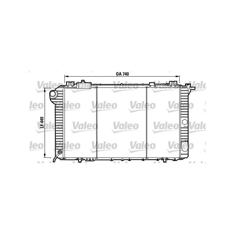 Radiateur, refroidissement du moteur VALEO 732589