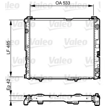 Radiateur, refroidissement du moteur VALEO 732591