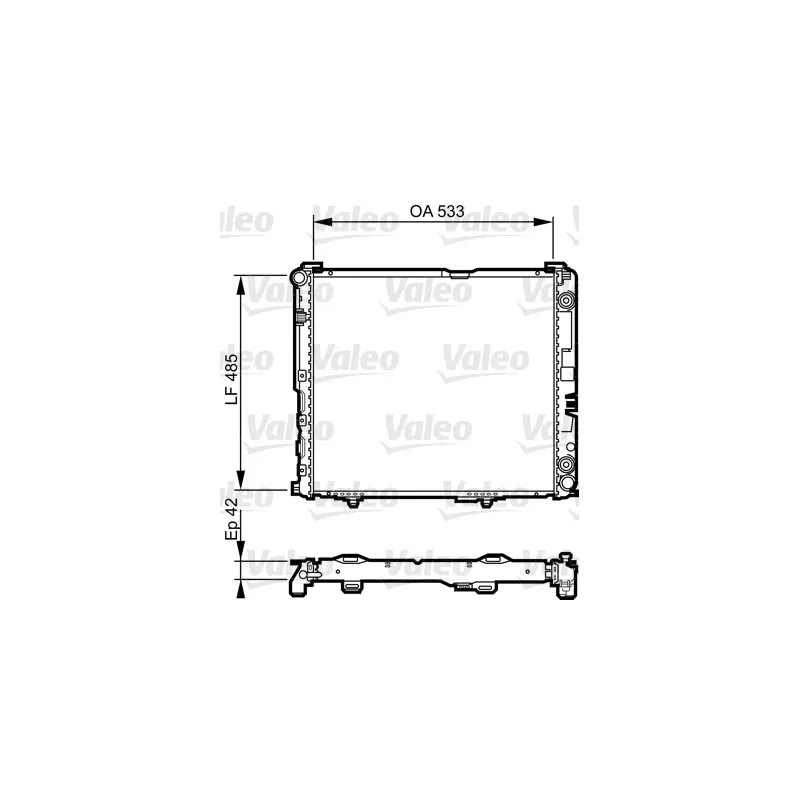 Radiateur, refroidissement du moteur VALEO 732591