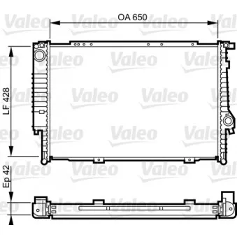 Radiateur, refroidissement du moteur VALEO 732593
