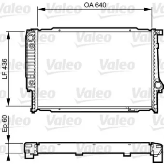 Radiateur, refroidissement du moteur VALEO 732596