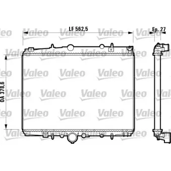 Radiateur, refroidissement du moteur VALEO 732598