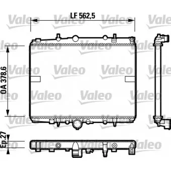 Radiateur, refroidissement du moteur VALEO 732599