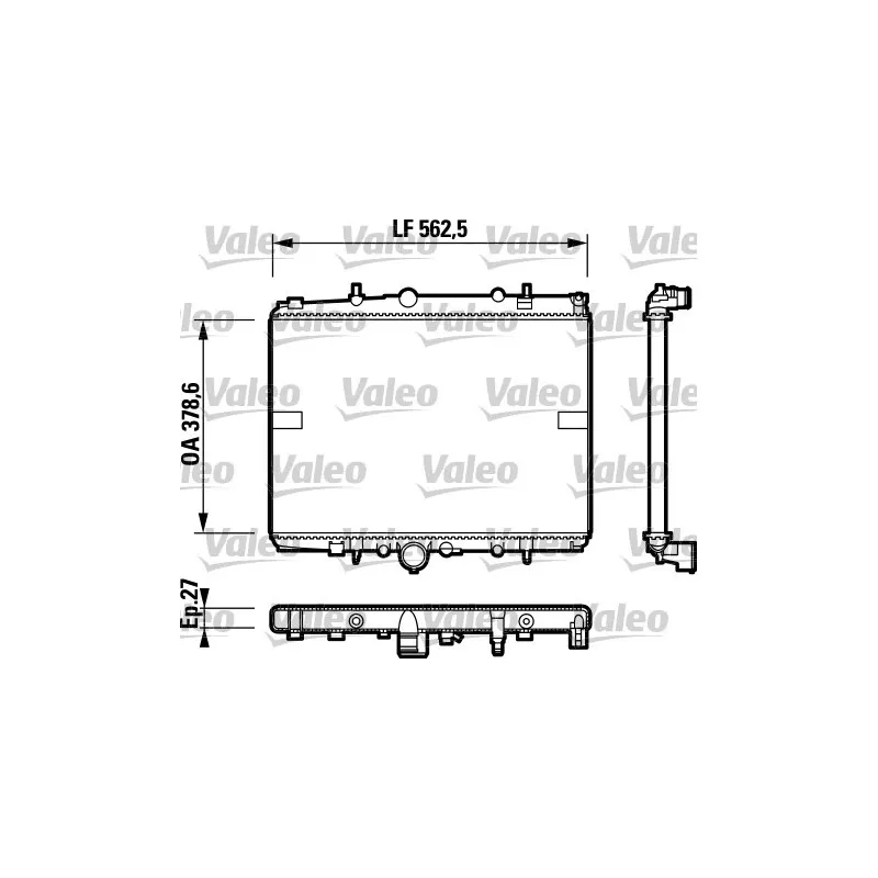 Radiateur, refroidissement du moteur VALEO 732599