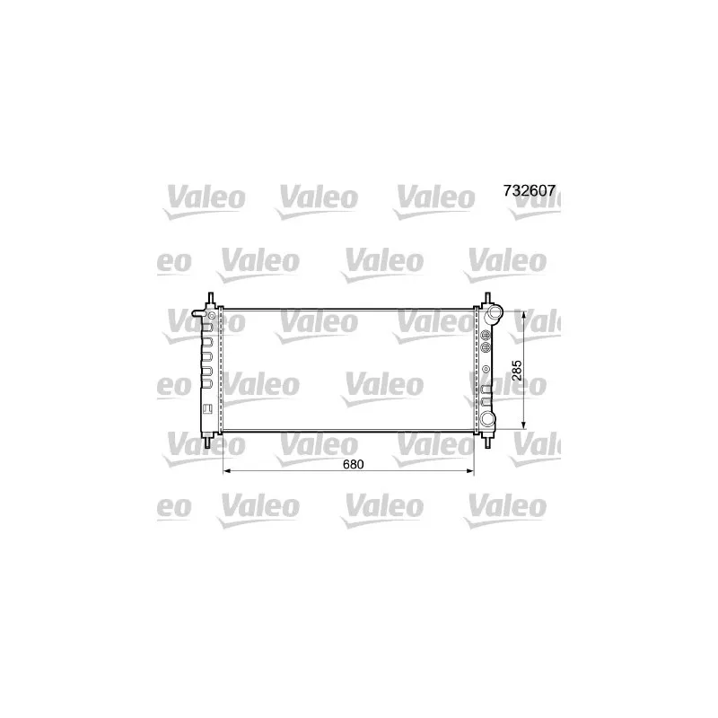 Radiateur, refroidissement du moteur VALEO 732607