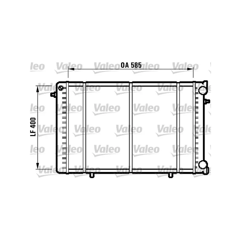Radiateur, refroidissement du moteur VALEO 732608