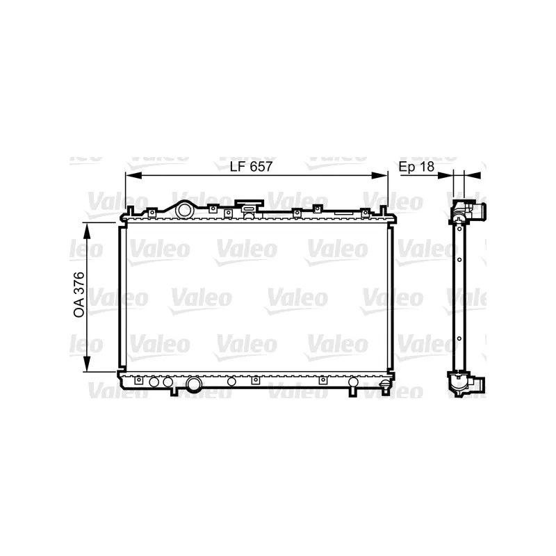 Radiateur, refroidissement du moteur VALEO 732612