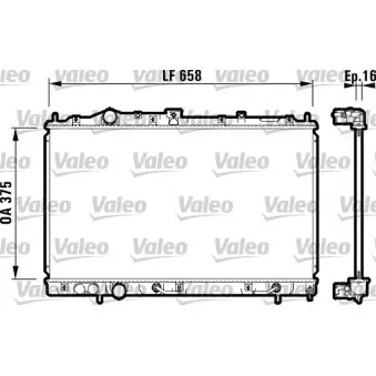 Radiateur, refroidissement du moteur VALEO 732613