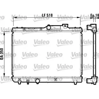 Radiateur, refroidissement du moteur VALEO 732614