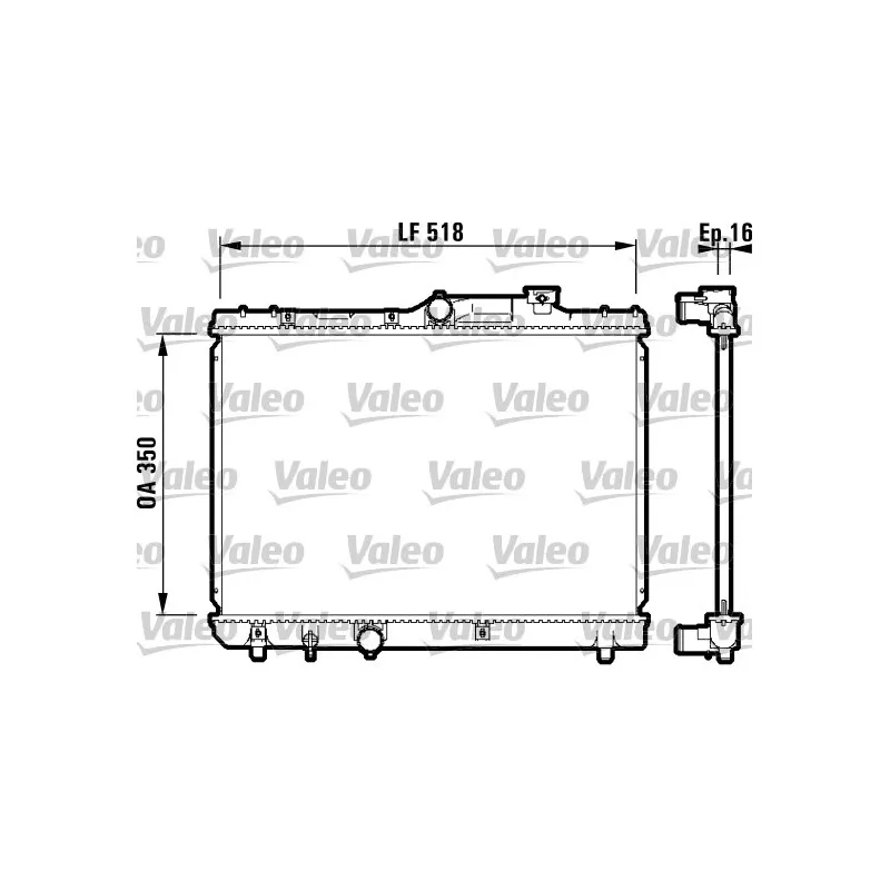 Radiateur, refroidissement du moteur VALEO 732614