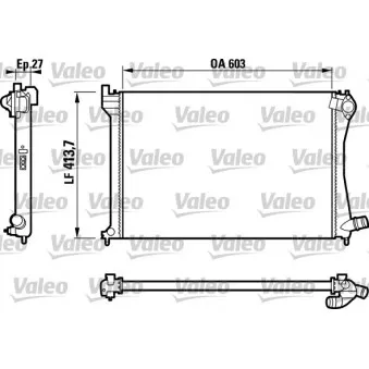 Radiateur, refroidissement du moteur VALEO 732617