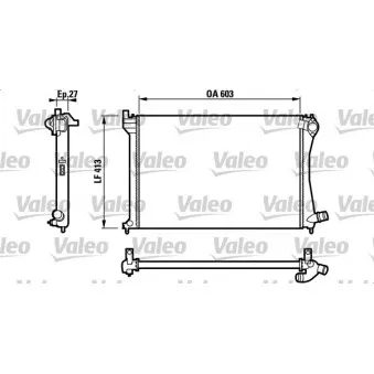 Radiateur, refroidissement du moteur VALEO 732618