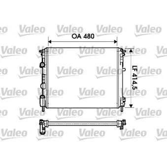 Radiateur, refroidissement du moteur VALEO 732621