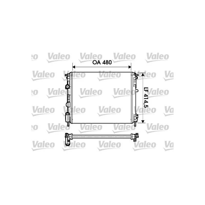 Radiateur, refroidissement du moteur VALEO 732621