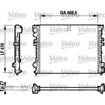 Radiateur, refroidissement du moteur VALEO 732692