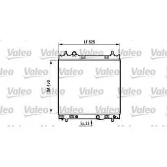 Radiateur, refroidissement du moteur VALEO 732704