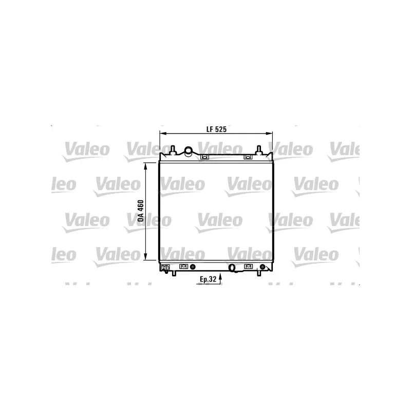 Radiateur, refroidissement du moteur VALEO 732704