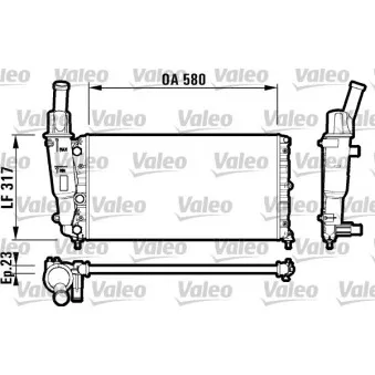 Radiateur, refroidissement du moteur VALEO 732705