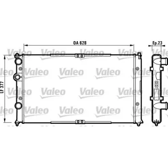 Radiateur, refroidissement du moteur VALEO 732710