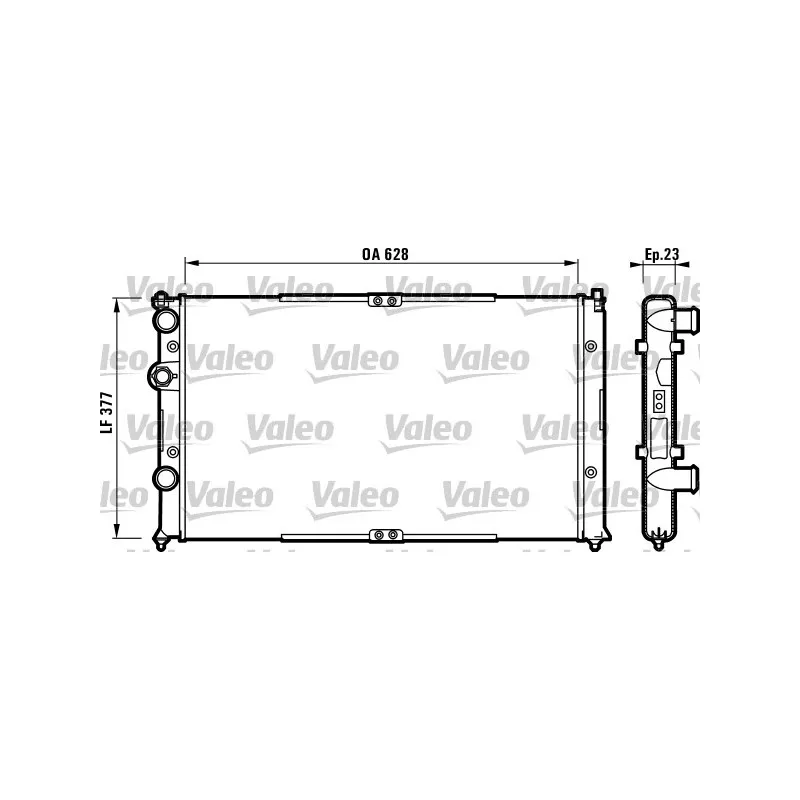 Radiateur, refroidissement du moteur VALEO 732710