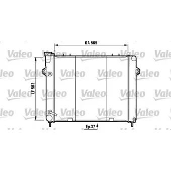 Radiateur, refroidissement du moteur VALEO 732713