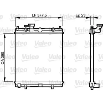 Radiateur, refroidissement du moteur VALEO 732718