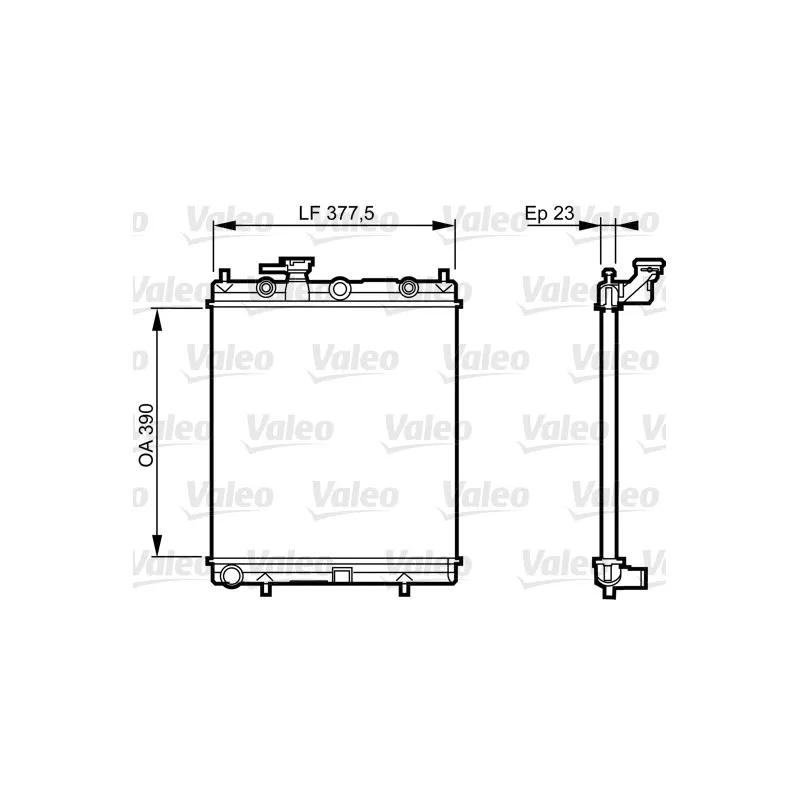 Radiateur, refroidissement du moteur VALEO 732718