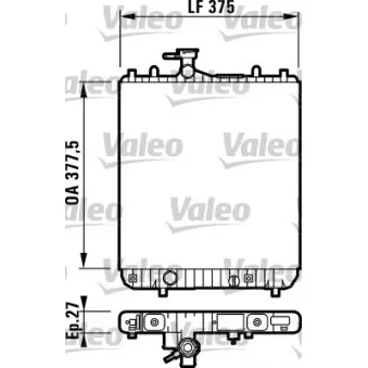 Radiateur, refroidissement du moteur VALEO 732719