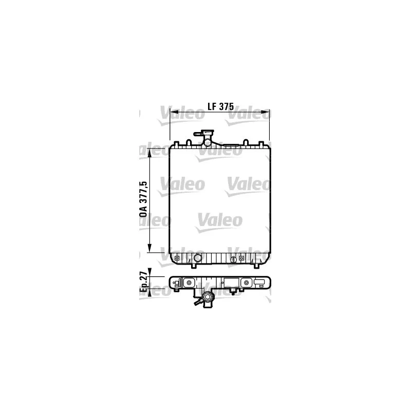 Radiateur, refroidissement du moteur VALEO 732719