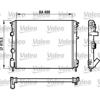 Radiateur, refroidissement du moteur VALEO 732720