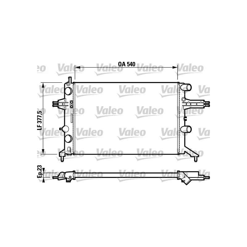 Radiateur, refroidissement du moteur VALEO 732723