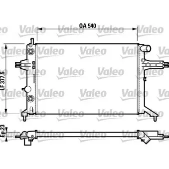 Radiateur, refroidissement du moteur VALEO 732724