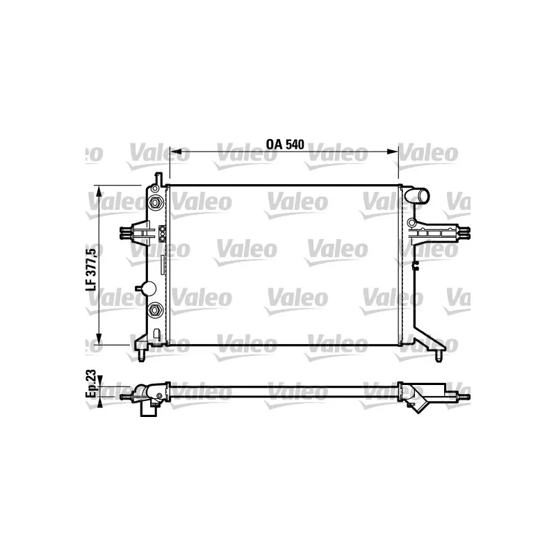 Radiateur, refroidissement du moteur VALEO 732724