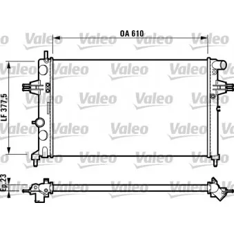 Radiateur, refroidissement du moteur VALEO 732729