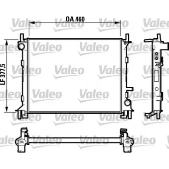 Radiateur, refroidissement du moteur VALEO 732731