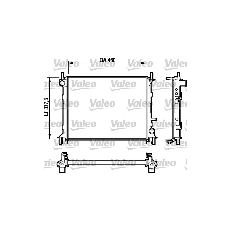 Radiateur, refroidissement du moteur VALEO 732731