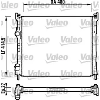 Radiateur, refroidissement du moteur VALEO