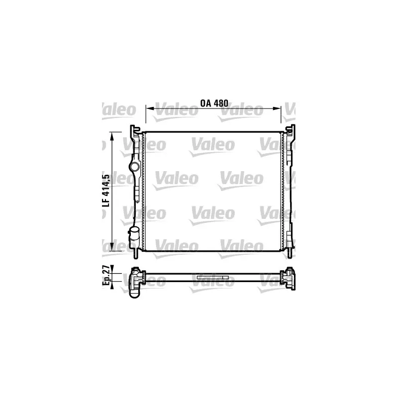 Radiateur, refroidissement du moteur VALEO 732737