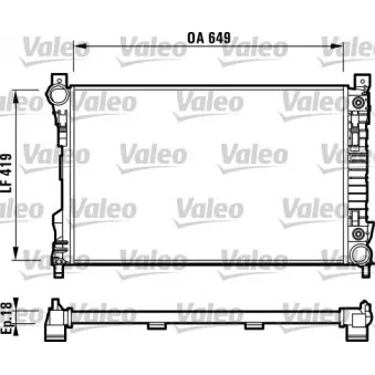 Radiateur, refroidissement du moteur VALEO 732740
